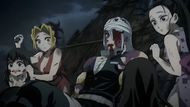 After defeating Upper Moon 6, Tengen and his wives (Image Source: Studio Ufotable)